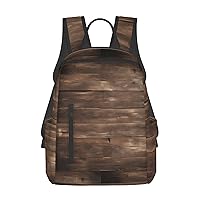 Rustic Old Barn Wood print Lightweight Laptop Backpack Travel Daypack Bookbag for Women Men for Travel Work