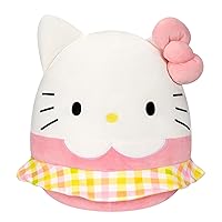 Sanrio 14-Inch Hello Kitty Wearing Gingham Skirt Plush - Large Ultrasoft Official Kelly Toy Plush
