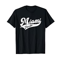 Miami - Florida - Retro / Throwback Design Print - Classic T-Shirt