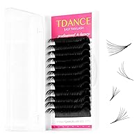 Eyelash Extension Supplies Rapid Blooming Volume Eyelash Extensions Thickness 0.05 D Curl Mix 20-25mm Easy Fan Volume Lashes Self Fanning Individual Eyelashes Extension (D-0.05,20-25mm)