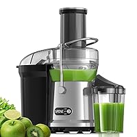 SiFENE Juicer, Rapid Juice Extractor Machine, 1000W Powerful Motor, Big 3.2'' Feed Chute for Whole Fruit & Veg Juicing, Easy to Clean, Silver