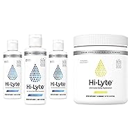 Hi-Lyte Electrolyte Powder, Daily Hydration Supplement Drink Mix, 90 Servings | Light Refreshing Flavor (Lemonade) Electrolyte Concentrate for Immune Support, 20%+ More Potassium 144 Servings