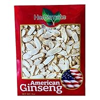 Hand-Selected A Grade American Ginseng Slice (Small Slice 4 Ounce)