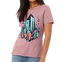 Crystal Illustration Women's T-Shirt - Cute T-Shirt - Trendy Relaxed Tee