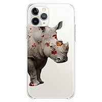 TPU Case Compatible with iPhone 15 14 13 12 11 Pro Max Plus Mini Xs Xr X 8+ 7 6 5 SE Blossom Cute Flexible Silicone Slim fit Print Animal Lady Beautiful Design Floral Cute Girl Clear Wild Rhino