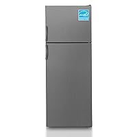 Equator 14.3cf Freestanding Refrigerator Freezer REVERSIBLE DOOR 110V E-Star (Europe) Stainless