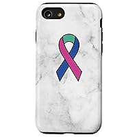 iPhone SE (2020) / 7 / 8 Thyroid Cancer Awareness Ribbon Support Case