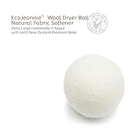 Wool Dryer Ball 1 Piece - Premium XL Organic Eco-Friendly Natural Unscented Non-Toxic Felt Laundry Ball