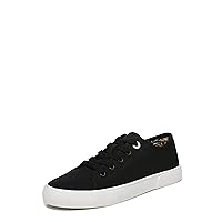 Vionic Oasis Women's Casual Canvas Lace Up Comfort Shoe Black - 5 Medium