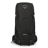 Osprey Kyte 48L Women's Backpacking Backpack with Hipbelt, Black, WXS/S