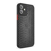 YEXIONGYAN- Shockproof Soft TPU Case for iPhone 15Pro Max/15 Pro/15 Plus/15 Camera Hole Protective Phone Cover Heat Radiation (15 Plus,Black)