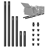 NEEWER 15mm Rods LWS System, 3 Pairs Aluminum 15mm Extension Rods (4