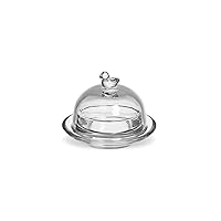 Abbott Collection Clear Duck Finial Covered Dish
