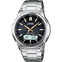 CASIO WVA-M630D-1A2JF WAVE CEPTOR Men's Wristwatch, Radio Solar, Compatible with 6 Stations Around the World, Black, Bracelet Type