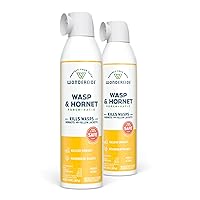 Wondercide - Wasp and Hornet Killer Aerosol Spray with Natural Essential Oils - Kill Wasps, Hornets,and Yellow Jackets - for Porch, Patio, and Outdoor Areas - Pet and Family Safe - 10 oz - 2 Pack