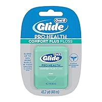 Oral-B Glide Pro-Health Comfort Plus Dental Floss, Mint, 43.7-Yard Dispenser, 1 Count