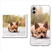 Case for Galaxy A04e Personalized with Your Favorite Photo or Image, Protector for Galaxy A04e Customizable Picture, Case for Galaxy A04e Customized, Galaxy A04e Shockproof TPU. Clear