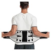 Lumbar Support Belt Disc Herniation Orthopedic Strain For Back Posture Spine Decompression Brace (Color : Gray, Size : X-Large)