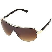 SOUTHPOLE 5075sp Retro Semi Rimless Metal Shield Uv400 Protective Rectangular Sunglasses. Cool Gifts for Men, 140 Mm