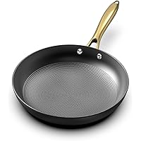 imarku Non stick Frying Pans, Long Lasting 10 Inch Frying Pan, Professional Nonstick Frying Pan Cast Iron Skillet with Stay Cool Handle, Easy Clean Oven Safe Cast Iron Pan