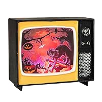 Halloween Pumpkin Lights Ornament Television Light Hanging Retro Toy LED Lights for Indoor Outdoor Party Ideas