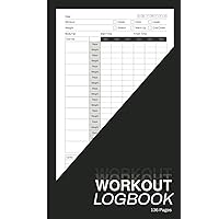 Workout Log Book - Pocket Daily Fitness Planner, Gym Training Tracking Journal, Men & Women, A5 5.25