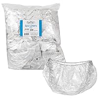 ForPro Professional Collection Spa Liners, Fit All Pedicure Spas, Disposable Pedicure Liners, Clear, 100-Count