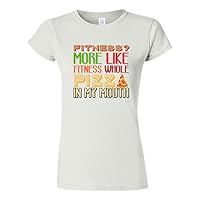 Junior Fitness? More Like Fitness Whole Pizza Funny DT T-Shirt Tee