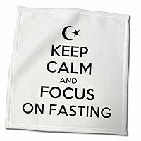 3dRose Ramadan Keep Calm and Focus on Fasting - Towels (twl-377662-3)