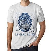 Men's Graphic T-Shirt Ship Me to Le Grau-Du-Roi Eco-Friendly Limited Edition Short Sleeve Tee-Shirt Vintage