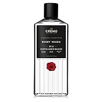 Cremo Rich-Lathering Distiller’s Blend Body Wash for Men, An Elevated Blend with Notes of Kentucky Bourbon, Smoked Vetiver and American Oak, 16 Fl Oz