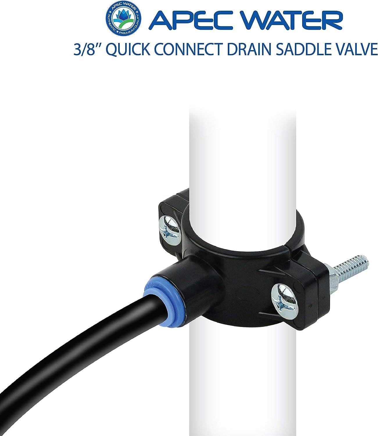 APEC Water SADDLE-DRAIN-3-8 Drain Saddle Valve 3/8