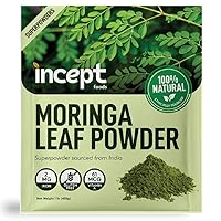 INCEPT Moringa Powder (1 lb), 100% Natural Moringa Oleifera Powder for Moringa Tea, Smoothies & Recipes | Moringa Leaf Powder from India, Super Greens Powder, Gluten-Free & Non GMO (112 Servings)
