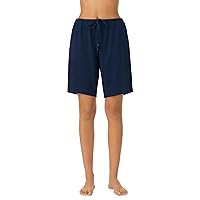 Women's Sleepwear Cotton Jersey Knit Pajama Bermuda Sleep Shorts (Regular and Plus Size)