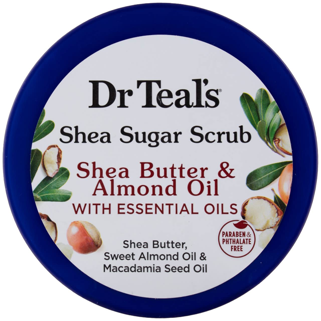 Dr. Teal's Shea Sugar Scrub Shea Butter & Almond Oil 19 Ounce Jar