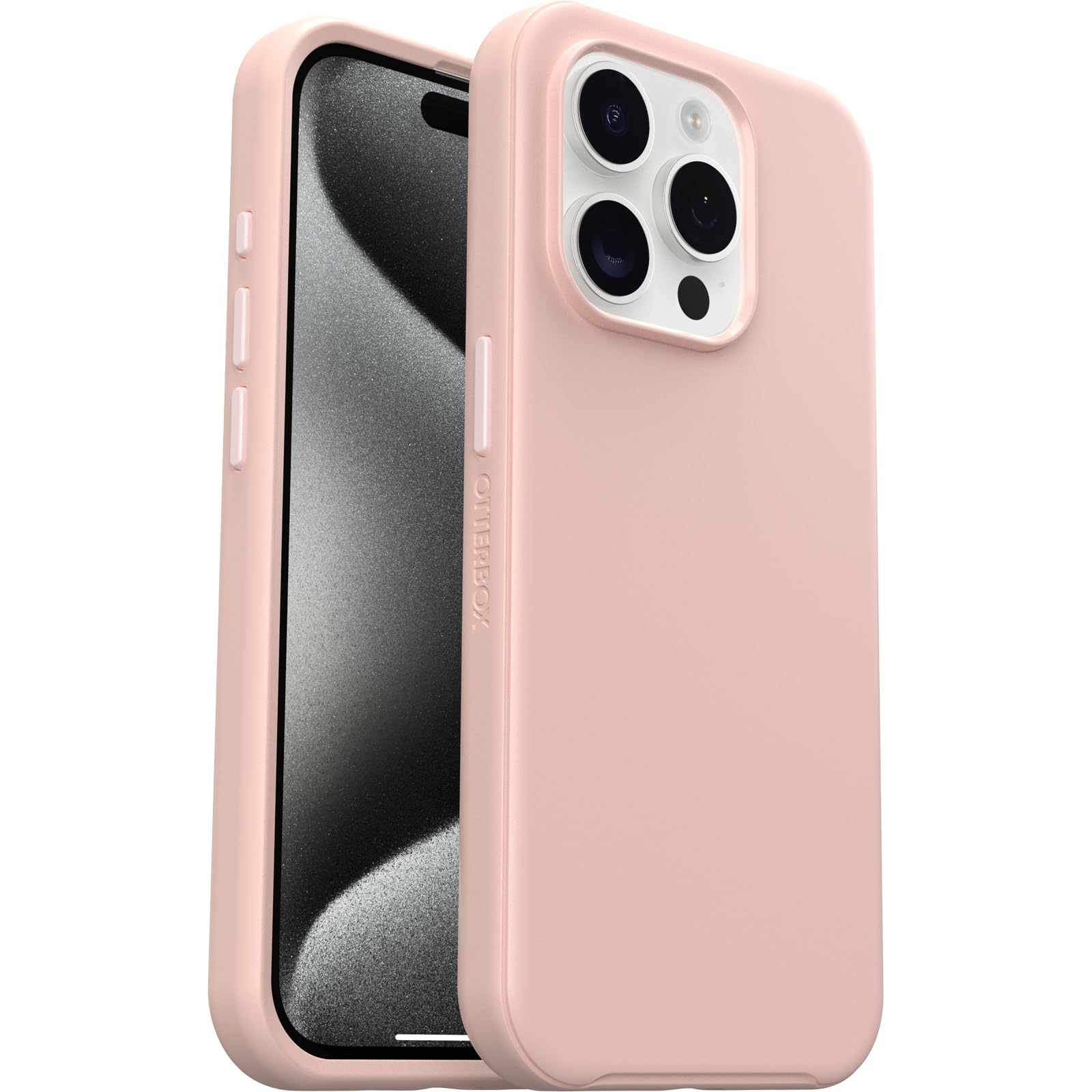Otterbox iPhone 15 Pro (Only) Symmetry Series Case - BALLET SHOES (Pink), Snaps to MagSafe, Ultra-Sleek, Raised Edges Protect Camera & Screen