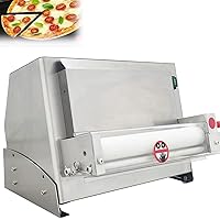 Pizza Dough Roller Machine, Adjustable Dough Size 10-30cm and Thickness 1-5.5mm, Copper Motor, High Efficiency, Long Life, 380pcs/H Output, for Restaurant