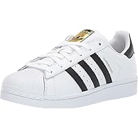 adidas Originals Kids Superstar Sneaker (White/Black/White, Numeric_6)