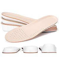 Height Increase Insole 1.5cm/2.5cm/3.5cm Breathable High Full Shoe Insoles Shoe Inserts Cushion Pads Lift Kits Elevator Insoles for Men Women White