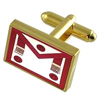 Masonic Provincial Steward Regalia Apron Gole-Tone Cufflinks Tie Clip Box Set Engraved Optional