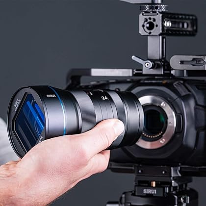 SIRUI 24mm Anamorphic Lens F2.8 1.33X APS-C Camera Lens for MFT Mount, Blue Flare