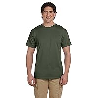 Fruit of the Loom 5 oz, 100% Heavy Cotton HD T-Shirt, Small, Military Green