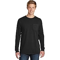 PORT AND COMPANY Pigment Dyed Long Sleeve Pocket Tee (PC099LSP)