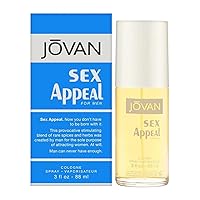 Jovan Sex Appeal for Men Cologne Spray, 3 Fl Oz