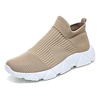 Men's Women's Fashion Sneakers Knitted Soft Sole Breathable Comfortable Casual Walking Shoes Socks Shoes