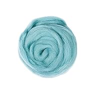 Crochet Kit Yarn Soft Roving Wool Fibre Needle Felting Natural Collection for Animal Projects Felting Wool DIY Doll Needlework (Color : 22, Size : 100g)