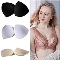 9 Pairs (3 Color) Thick Sponge Bra Pads Push Up Breast Enhancer Removeable Bra Padding Inserts Cups for Swimsuit Bikini Padding