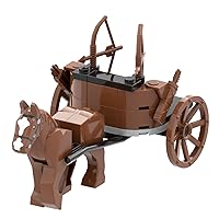 MOOXI-MOC Military Series Archer Carriage Building Block Model Set,Simulate A War Scene,Creative Building Blocks Toy Kit(28pcs)