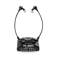 TV · EARS Digital Wireless Headset System - Wireless Headset for TV - Ideal for Seniors & with Hearing Impairments, Infrared - RF Transmitter Headsets for TV with TV Earbuds - Compatible with All TVs