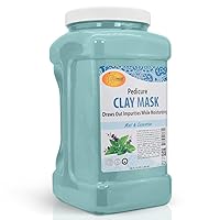 SPA REDI - Clay Mask, Mint and Eucalyptus,128 Oz - Pedicure and Body Deep Cleansing, Skin Pore Purifying, Detoxifying and Hydrating